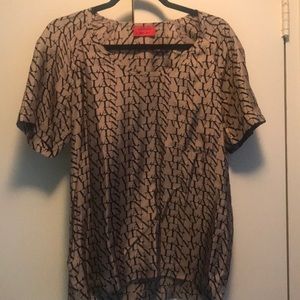 LANVIN MONOGRAM SILK TOP